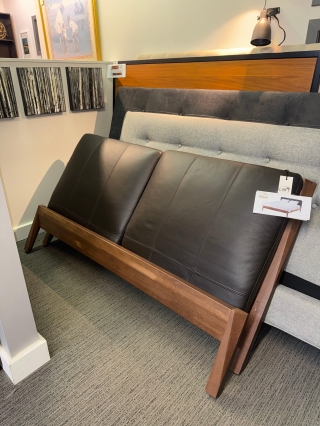 Leather & Wood Queen Bedframe $479.00