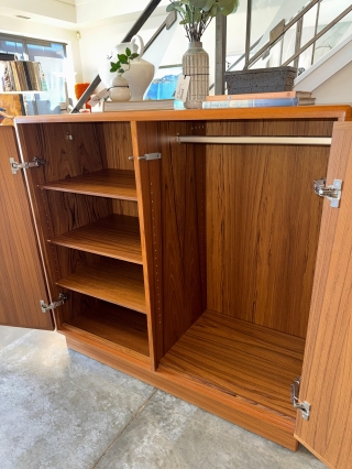 Vintage Teak Wardrobe Cabinet $899.00