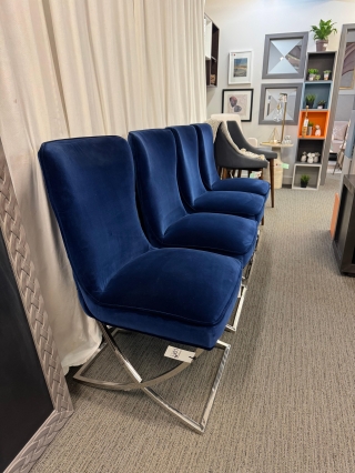 Set of 4 Velvet Sunpan Dining Chairs $229.00 EACH