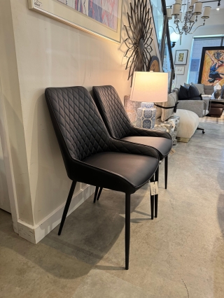 PAIR Pleather Dining Chairs $129.00 EACH