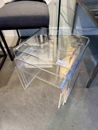 Acrylic Nesting Tables $199.00