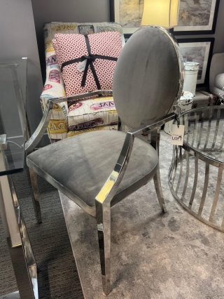 Velvet & Metal Accent Chair $139.00