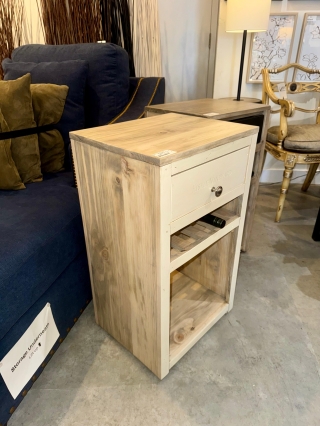 Wine Crate Side Table W/ Wine Rack $299.00