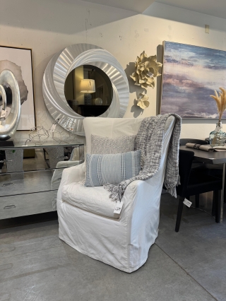 Slipcovered Wingback Chair $299.00