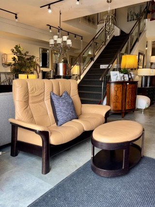 Stressless Reclining Loveseat & Ottoman $1395.00