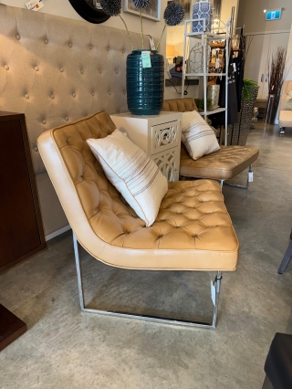 PAIR Tufted Sunpan Accent Chairs $689.00 EACH