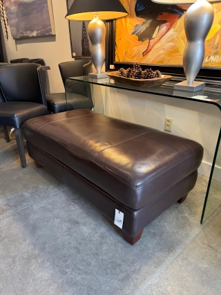 Leather Elite Storage Ottoman $489.00