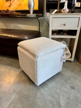 Sherpa Cube Ottoman On Casters $199.00