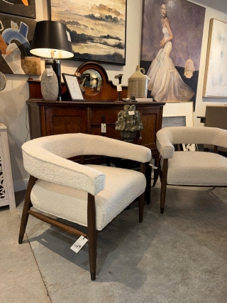 PAIR S.I.F Boucle Accent Chairs $749.00 EACH